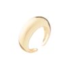 Xkb434047 The Gem Stories Curved 925 Sterling Silver Ring–24k Gold Plated