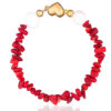 Red Chips Bracelet with vibrant gemstones