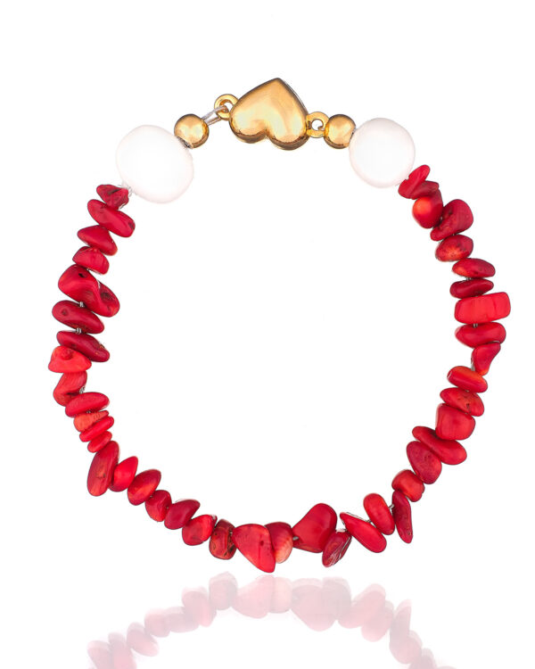 Red Chips Bracelet with vibrant gemstones
