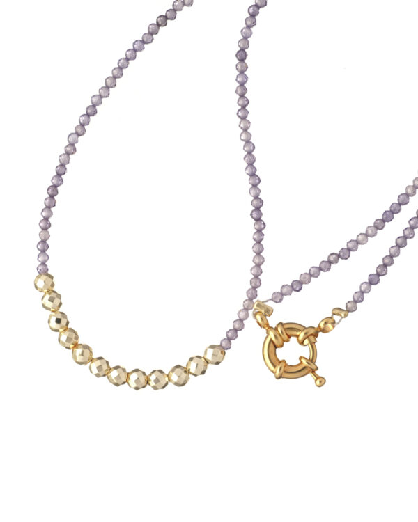 Stylish Petits Amethyst Necklace with Elegant Design
