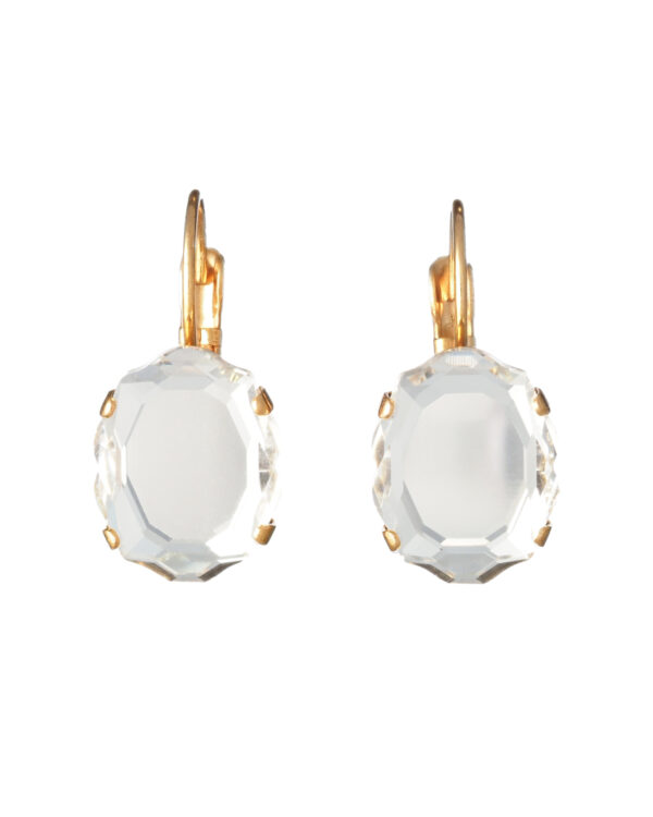 Yk6f27748 The Gem Stories Crystal Baroque Mirror Earrings Gold Plated