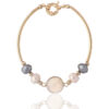 White Agate Motif Bracelet - Elegant Jewelry for Stylish Statements