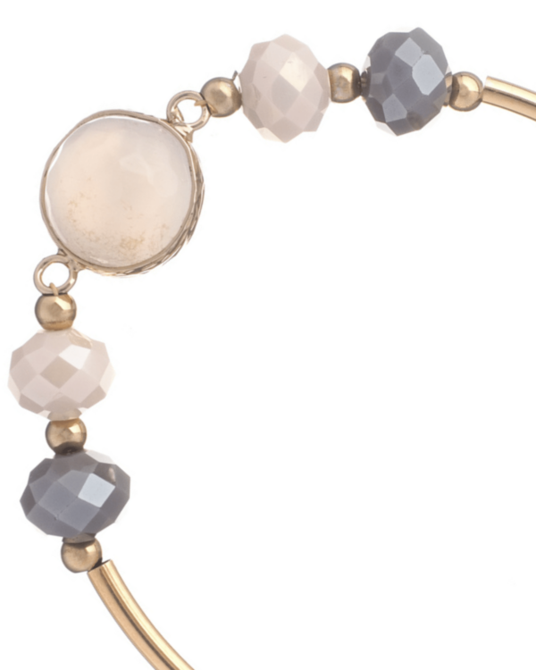 Opal White Agate Bracelet - Chic Accessory for Effortless Elegance