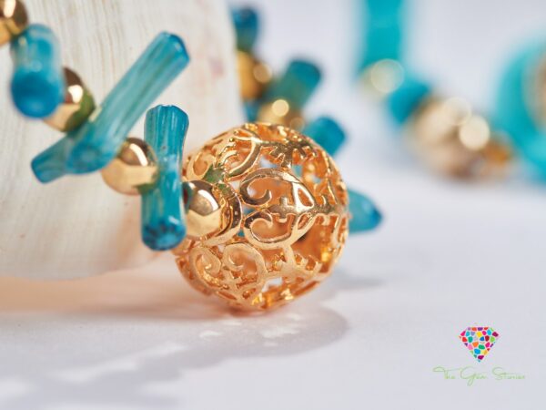 Adjustable Turquoise Branch Coral Bracelet offering versatility and style