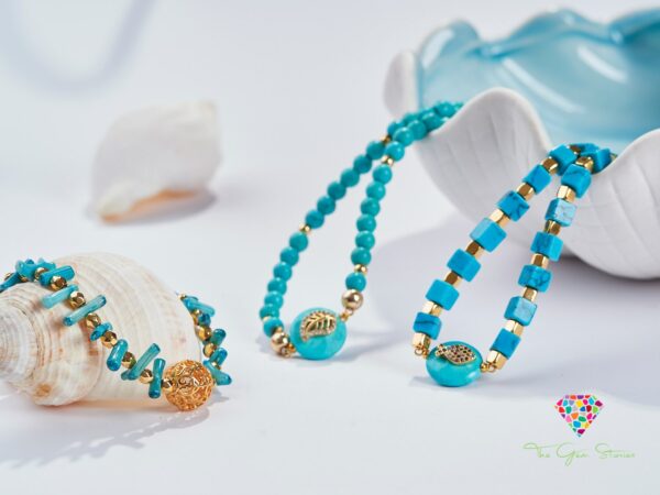 Handcrafted Turquoise Branch Coral Bracelet