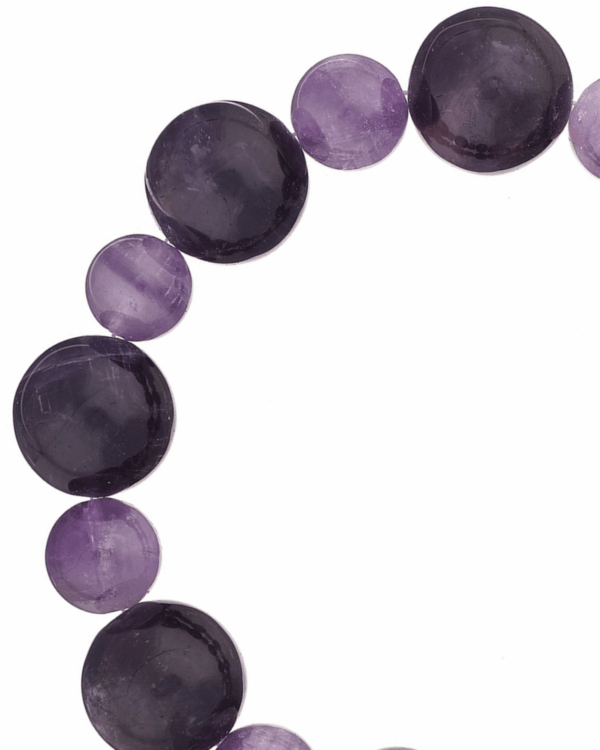 Round Amethyst Gemstone Bracelet - Discover Elegance