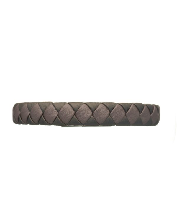 Elegant Bicolor Braid Leather Bracelet
