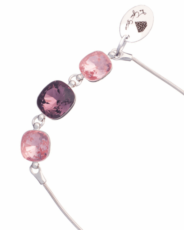Fashionable adjustable bracelet featuring amethyst stone