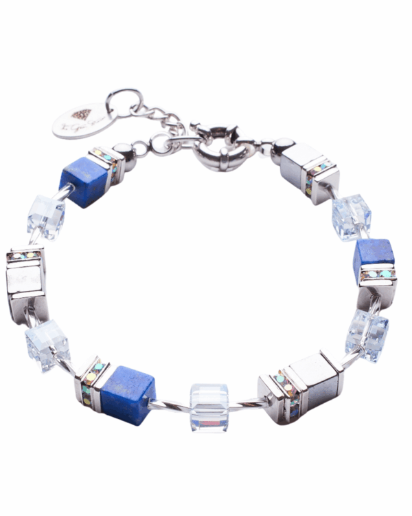 Blue Shade and Blue Lapis Bracelet - Handcrafted Jewelry