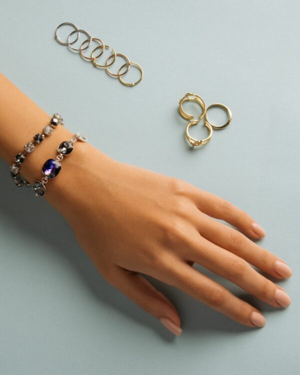 Sparkling Rhodium Plated Jewelry Ensemble