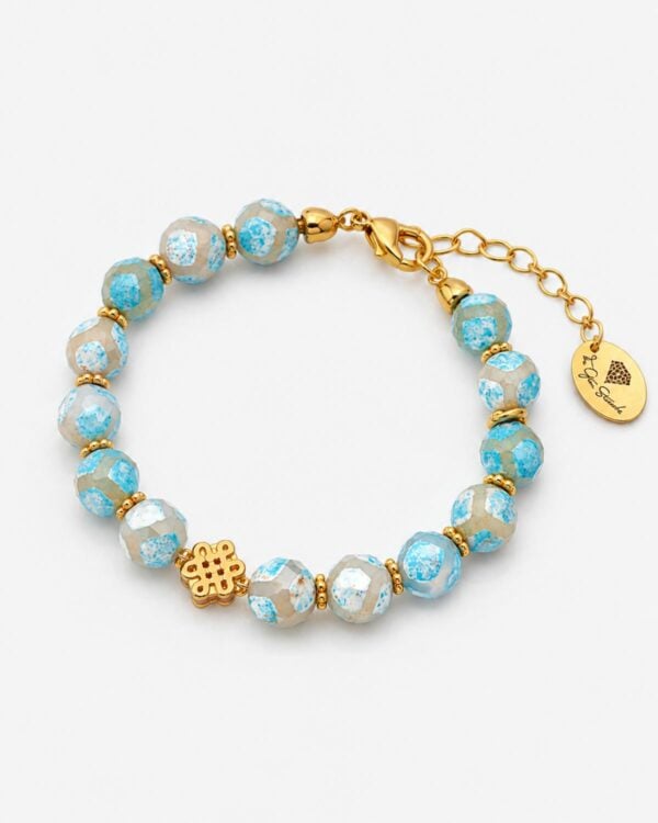 Agate Picasso Bracelet - Natural Stone Jewelry