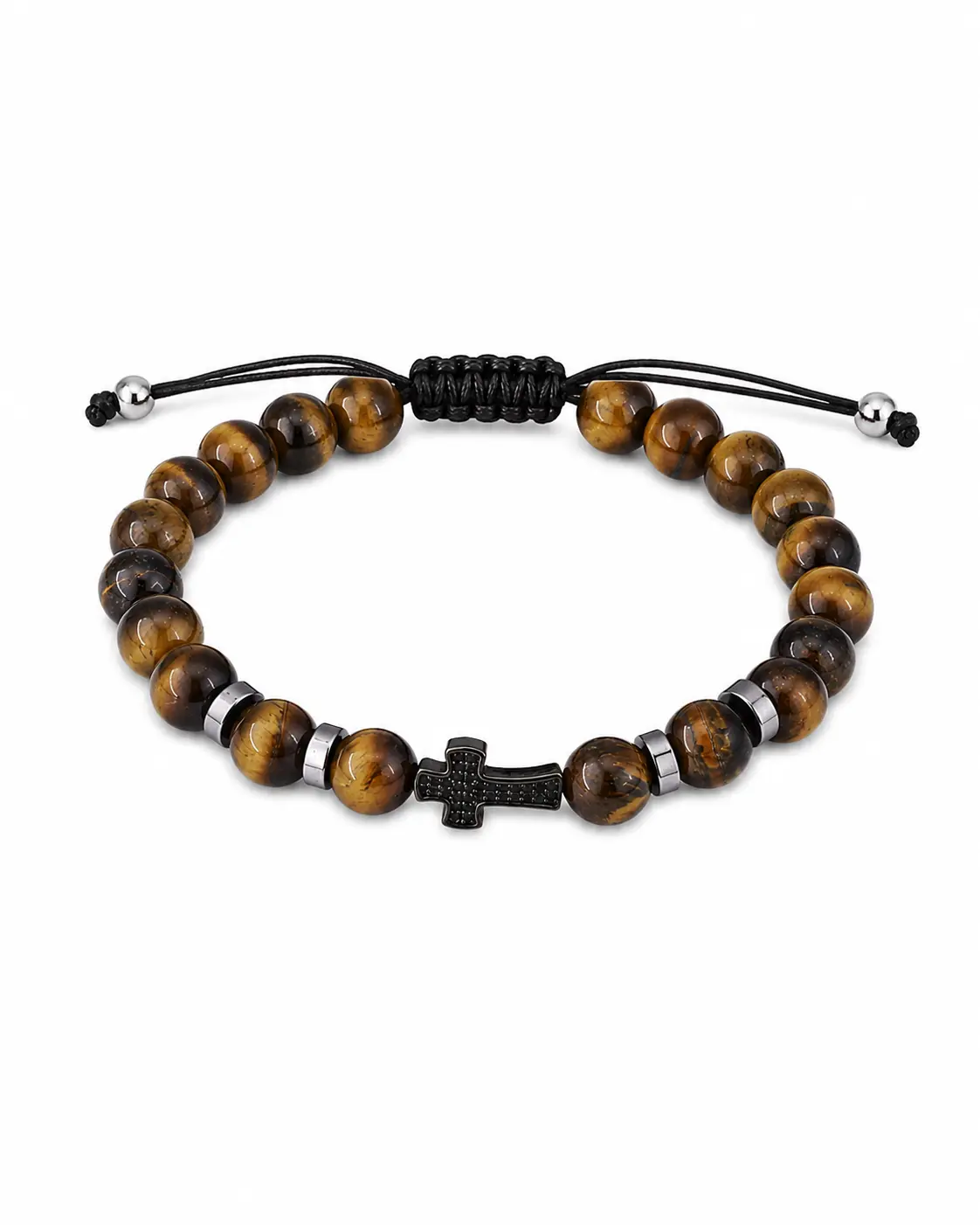 5Z762278-The-Gem-Stories-Men-Tiger-Eye-Bracelet-with-Cross-Element