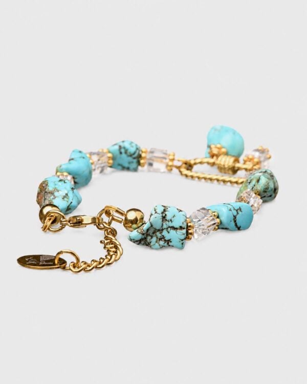 Turquoise Bracelet with locket element showcasing elegant and stylish design