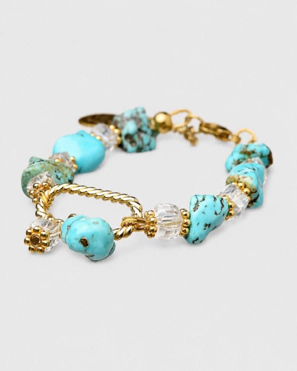 Turquoise Bracelet with locket element featuring elegant and stylish design