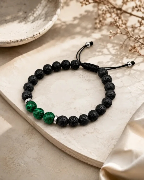 Green Malachite Men's Bracelet