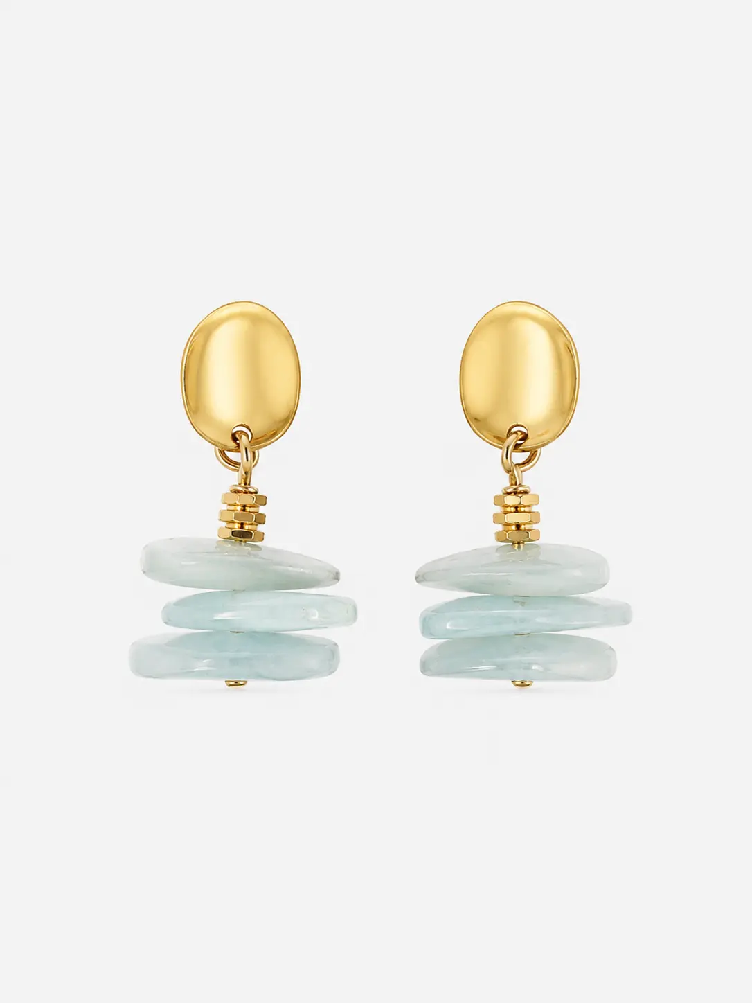 Aquamarine Chips Earrings Aquamarine chips earrings handmade gemstone jewelry by The Gem Stories