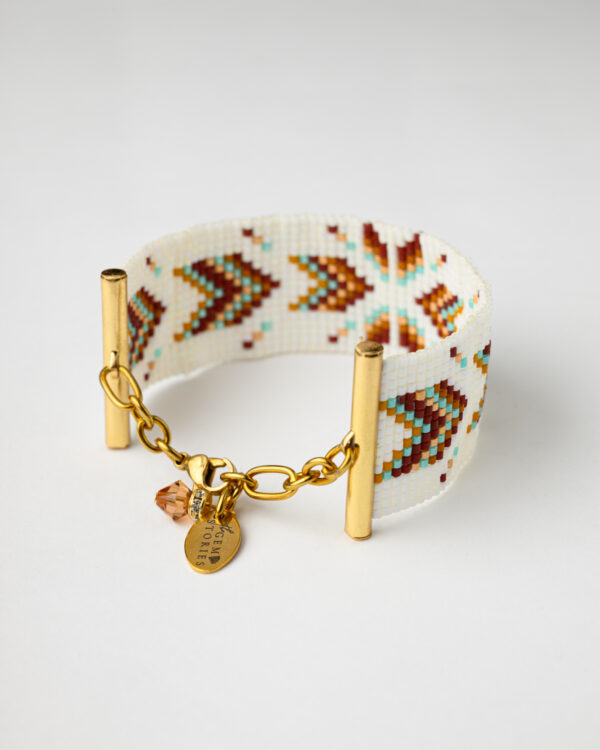 Miyuki Loom Desert Star Bracelet clasp