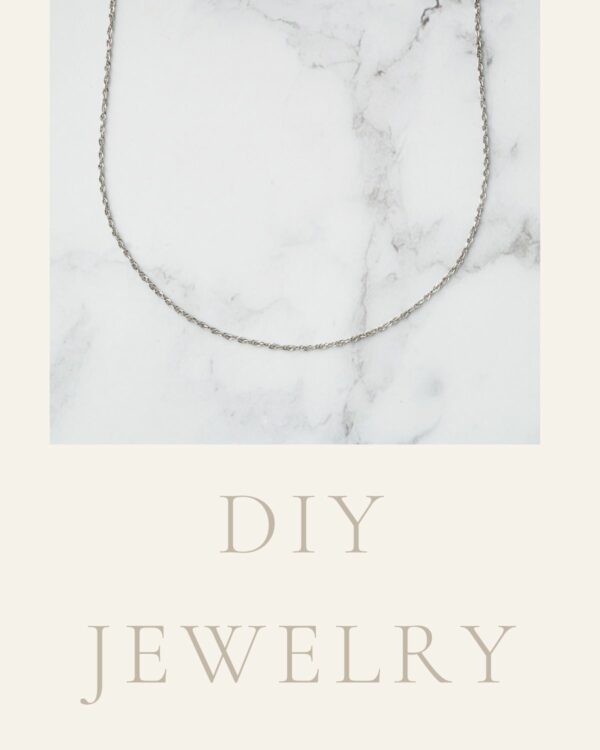 Long Chain Necklace Basic, Rhodium Plated, ideal for DIY jewelry and custom necklace designs.