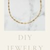 Long Chain Necklace with Circular Links - 24k Gold Plated for Custom DIY Jewelry Designs