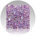 Transparent purple Miyuki Berry round beads for beadwork and jewelry making.