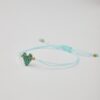 Handmade bracelet with heart miyuki bead charm and adjustable cord