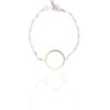 Circle Two Tone Steel Bracelet Elegance Edition by The Gem Stories