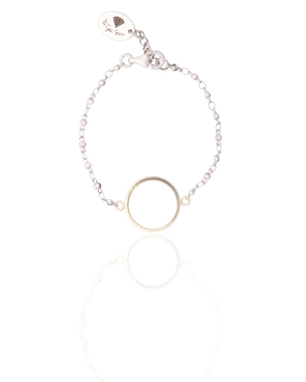 Circle Two Tone Steel Bracelet Elegance Edition by The Gem Stories