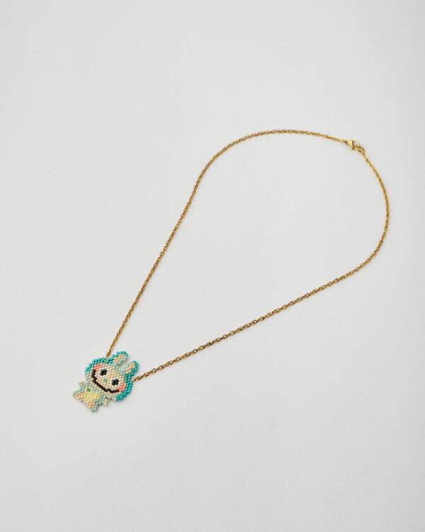 Labubu Miyuki necklace by The Gem Stories
