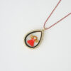 Red Angel Miyuki Drop Locket Necklace by The Gem Stories