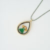 Christmas Angel Miyuki Drop Locket Necklace by The Gem Stories