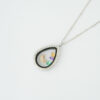 Colorful Moon TearDrop Memory Locket Necklace by The Gem Stories