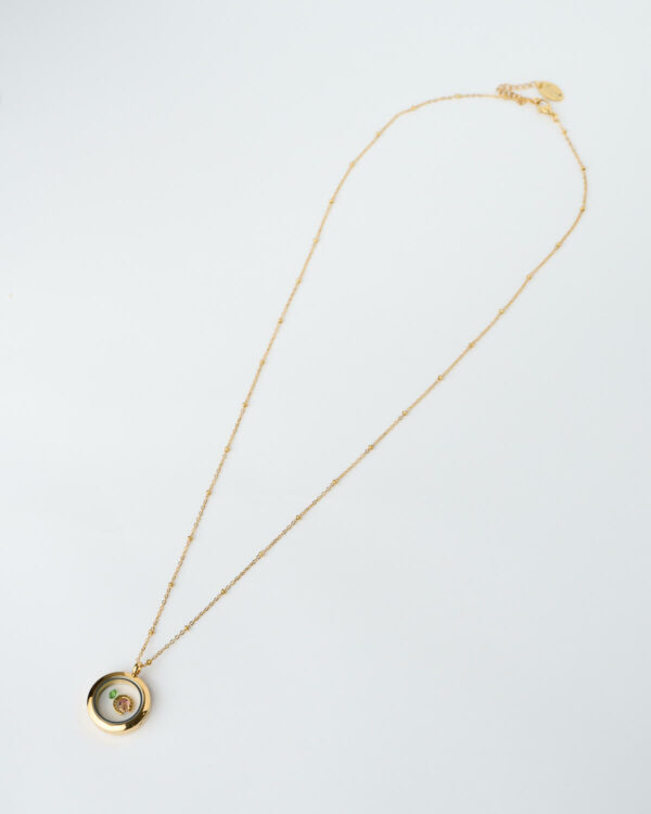 Golden Horseshoe Memory Locket Necklace by The Gem Stories