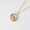 Golden Horseshoe Memory Locket Necklace by The Gem Stories