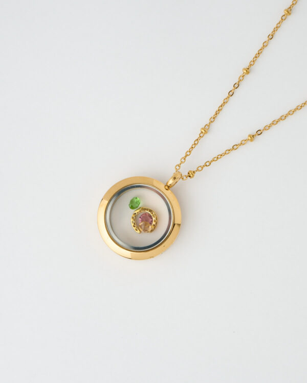 Golden Horseshoe Memory Locket Necklace by The Gem Stories