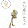 Nude 3D Pomegranate Home Charm 2026 by The Gem Stories – handmade metallic gold and silver pomegranate talisman symbolizing prosperity and renewal.
