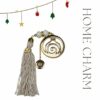 Nude Home Charm 2026 by The Gem Stories – handmade gold and nude pomegranate charm symbolizing prosperity, balance, and protection.