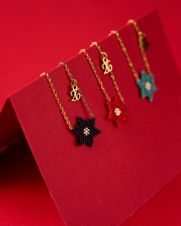 Miyuki New Year 26 Star Necklace