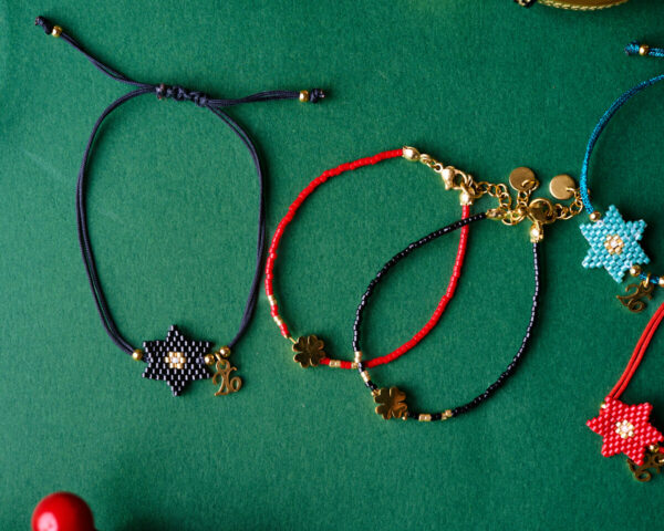 Miyuki New Year 26 Star Bracelet and Lucky Clover Duo Bracelet by The Gem Stories