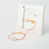 Heart Martaki red bracelet with heart-shaped charm by The Gem Stories