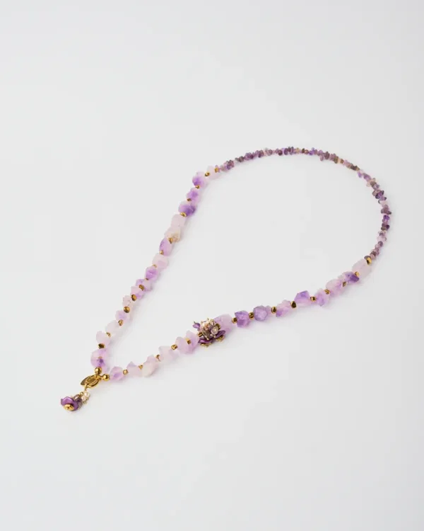 Elegant handmade Amethyst Radiance necklace by The Gem Stories