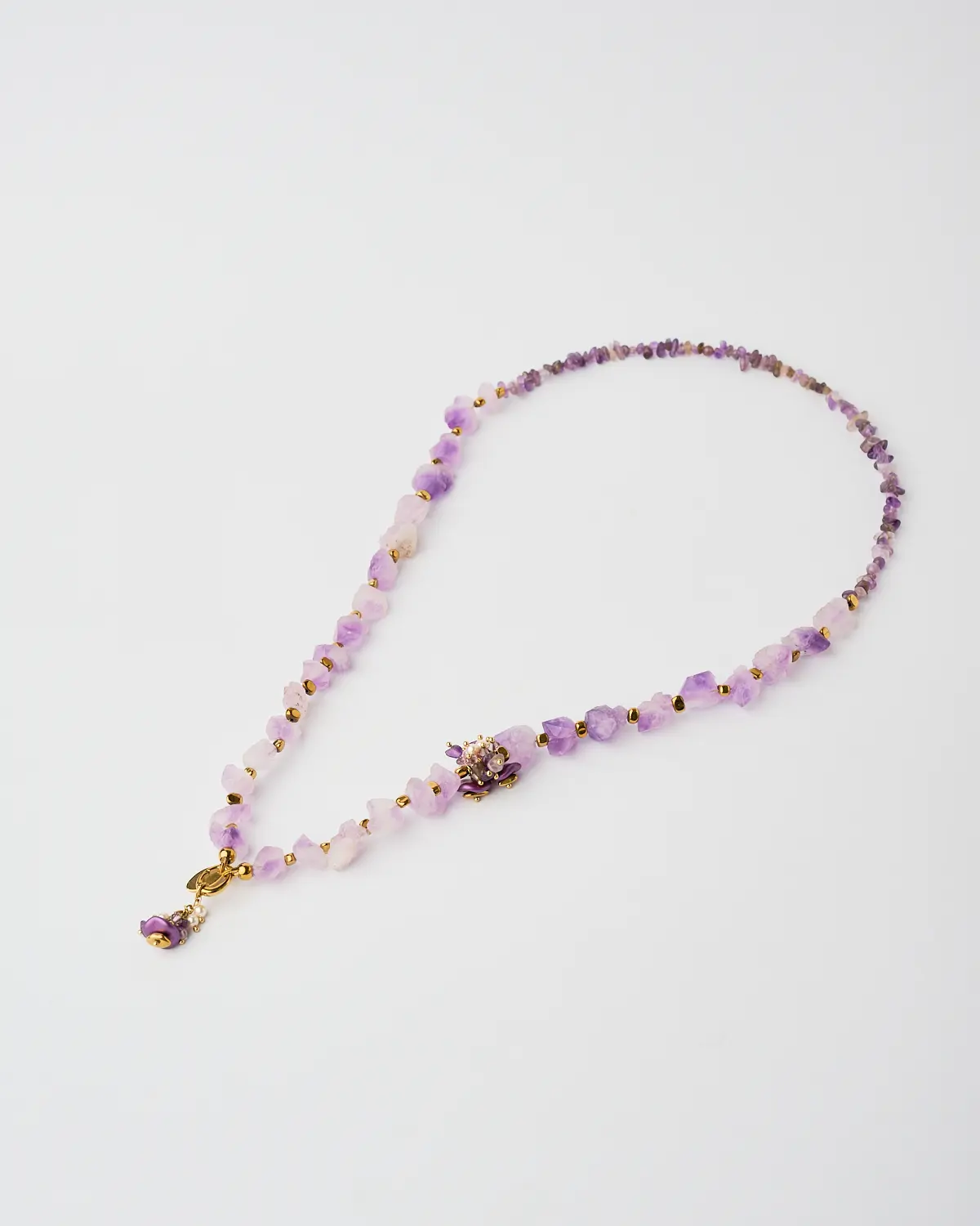 Amethyst Radiance Necklace Elegant handmade Amethyst Radiance necklace by The Gem Stories