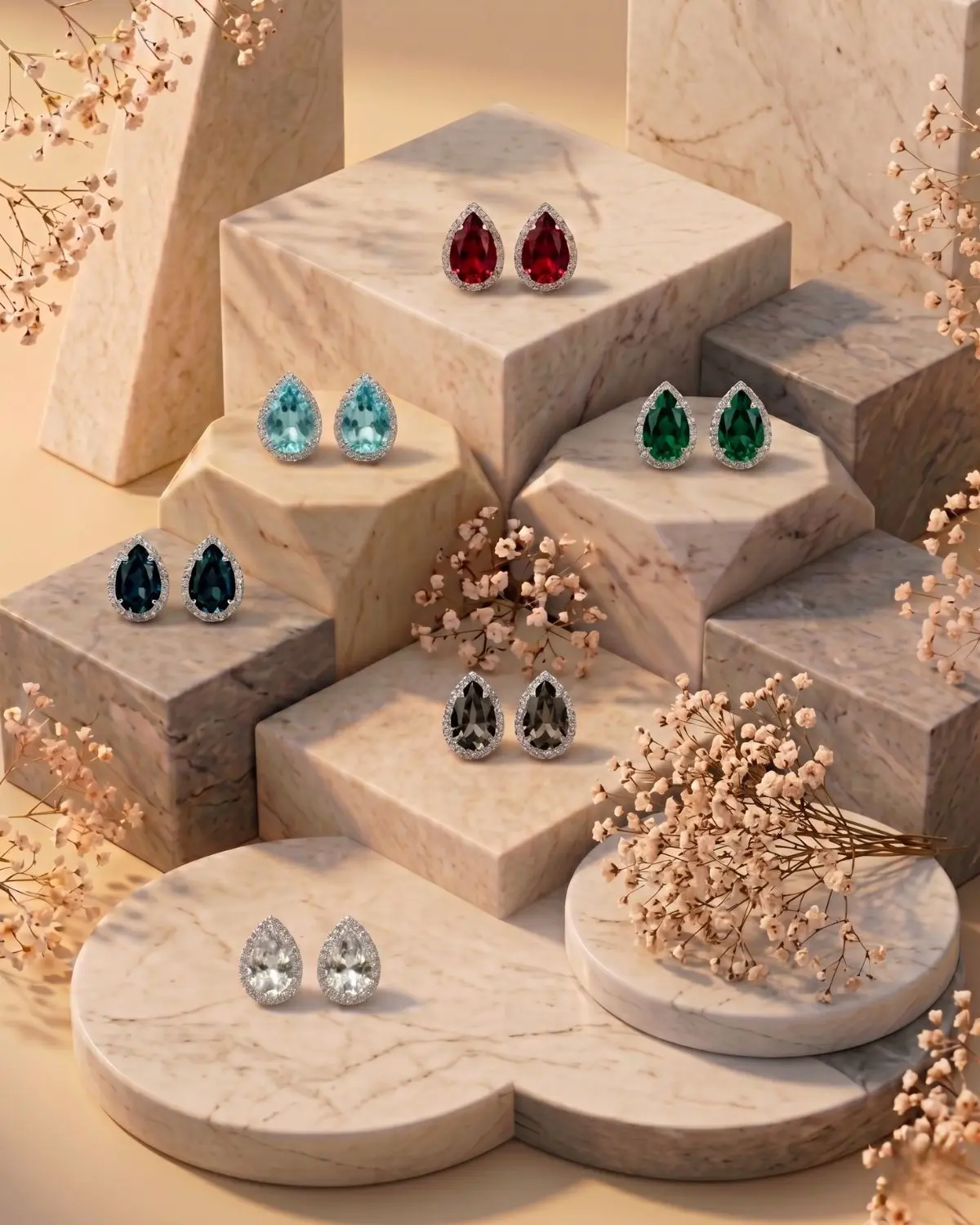 Lumière Drop Earrings Handmade Lumiere drop earrings by The Gem Stories jewelry collection