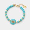 Handcrafted Turquoise Leaf Bracelet