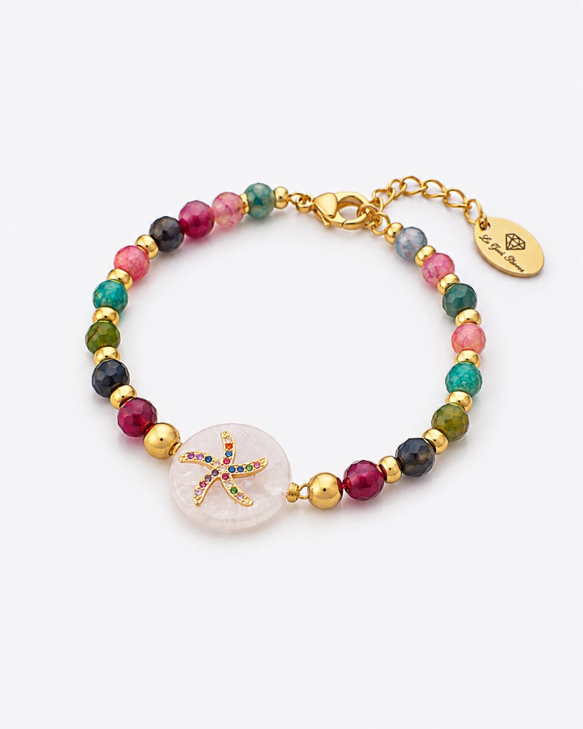 Colourful Tourmaline with Motif Bracelet Colourful tourmaline bracelet with motif handmade by The Gem Stories