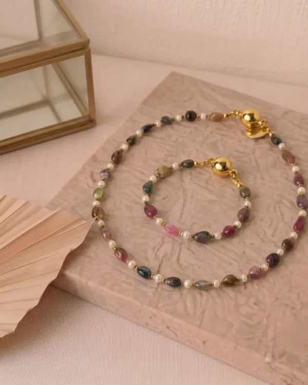 Handmade Earth Harmony Multiway Necklace Concept featuring earthy tones and a versatile multiway design inspired by nature.