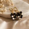 Midnight Pearl Cascade handmade pearl jewelry by The Gem Stories