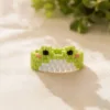 Handmade Happy Frog Miyuki ring by The Gem Stories