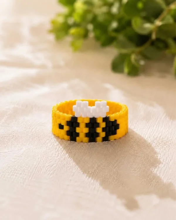 Handmade Bumble Bee ring by The Gem Stories