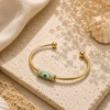 Handmade Miyuki Light Blue Eye bracelet concept by The Gem Stories