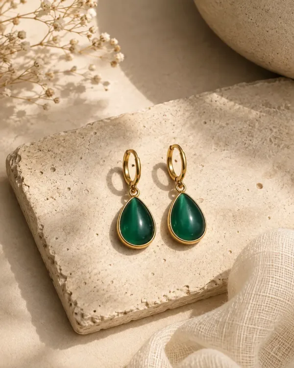 Emerald Drop Earrings
